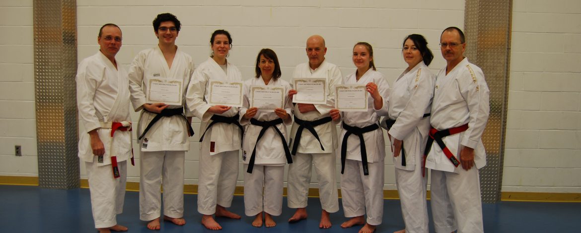 Nouveaux Shodan, Nidan et Sandan